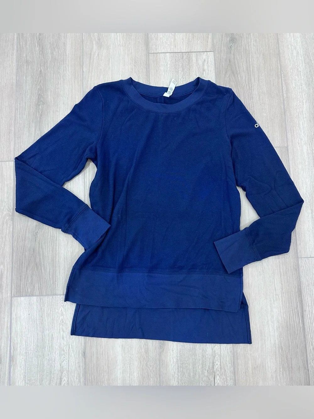 Alo yoga glimpse long sleeve shirt blue XS